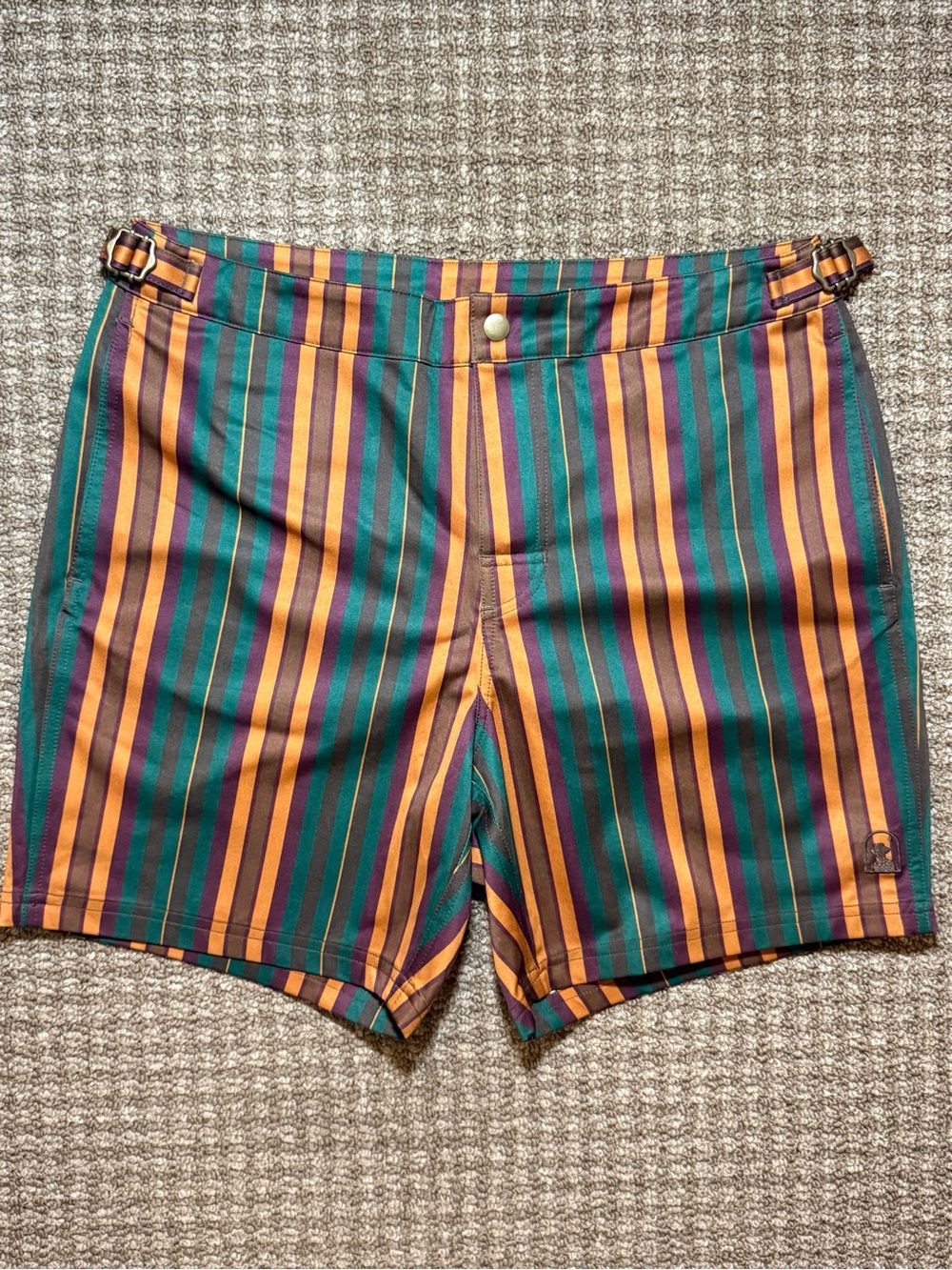 Dandy Del Mar Mallorca Swim-Walk Shorts in burnt sienna size 31 SOLD OUT